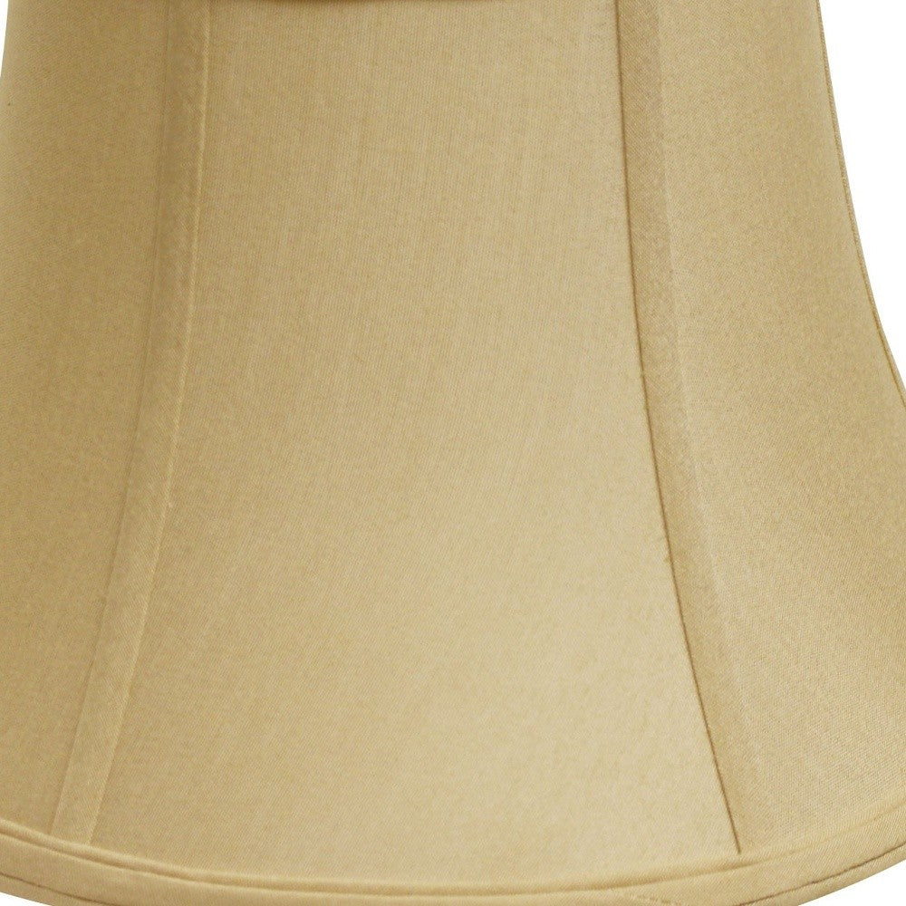 HomeRoots 19" Drum No Slub Lampshade in Pale Brown Finish