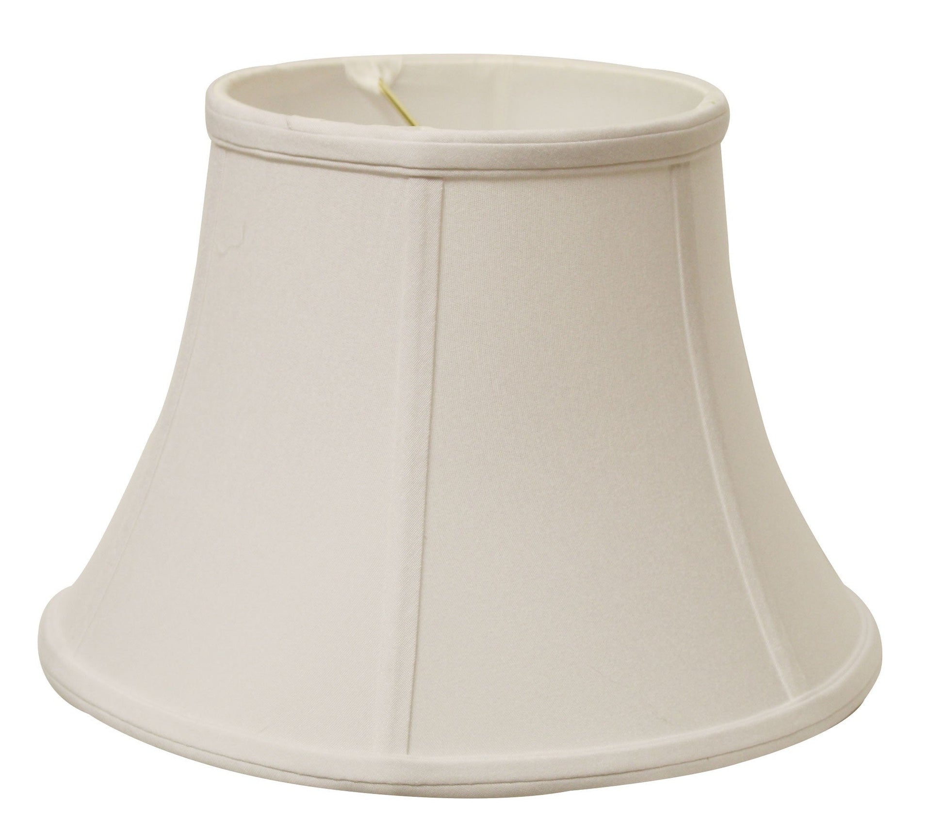 HomeRoots 19" Drum No Slub Lampshade in Snow Finish