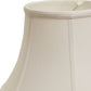 HomeRoots 19" Drum No Slub Lampshade in Snow Finish