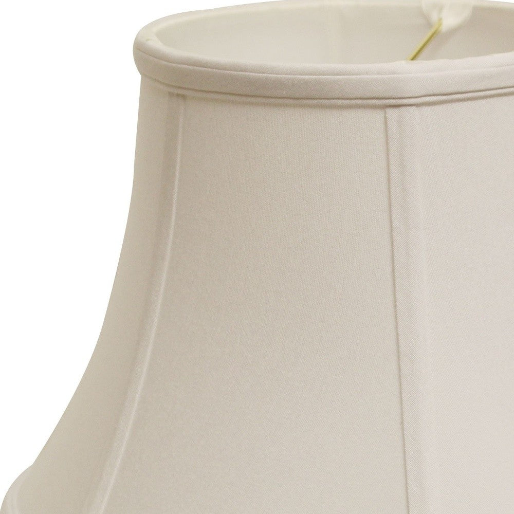 HomeRoots 19" Drum No Slub Lampshade in Snow Finish