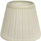 HomeRoots 19" Empire Slanted Broadcloth Lampshade in White Finish