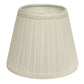 HomeRoots 19" Empire Slanted Broadcloth Lampshade in White Finish
