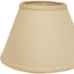 HomeRoots 19" Empire Slanted Linen Lampshade With Parchment Beige Finish