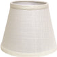 HomeRoots 19" Empire Slanted Linen Lampshade in White Finish