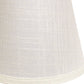 HomeRoots 19" Empire Slanted Linen Lampshade in White Finish