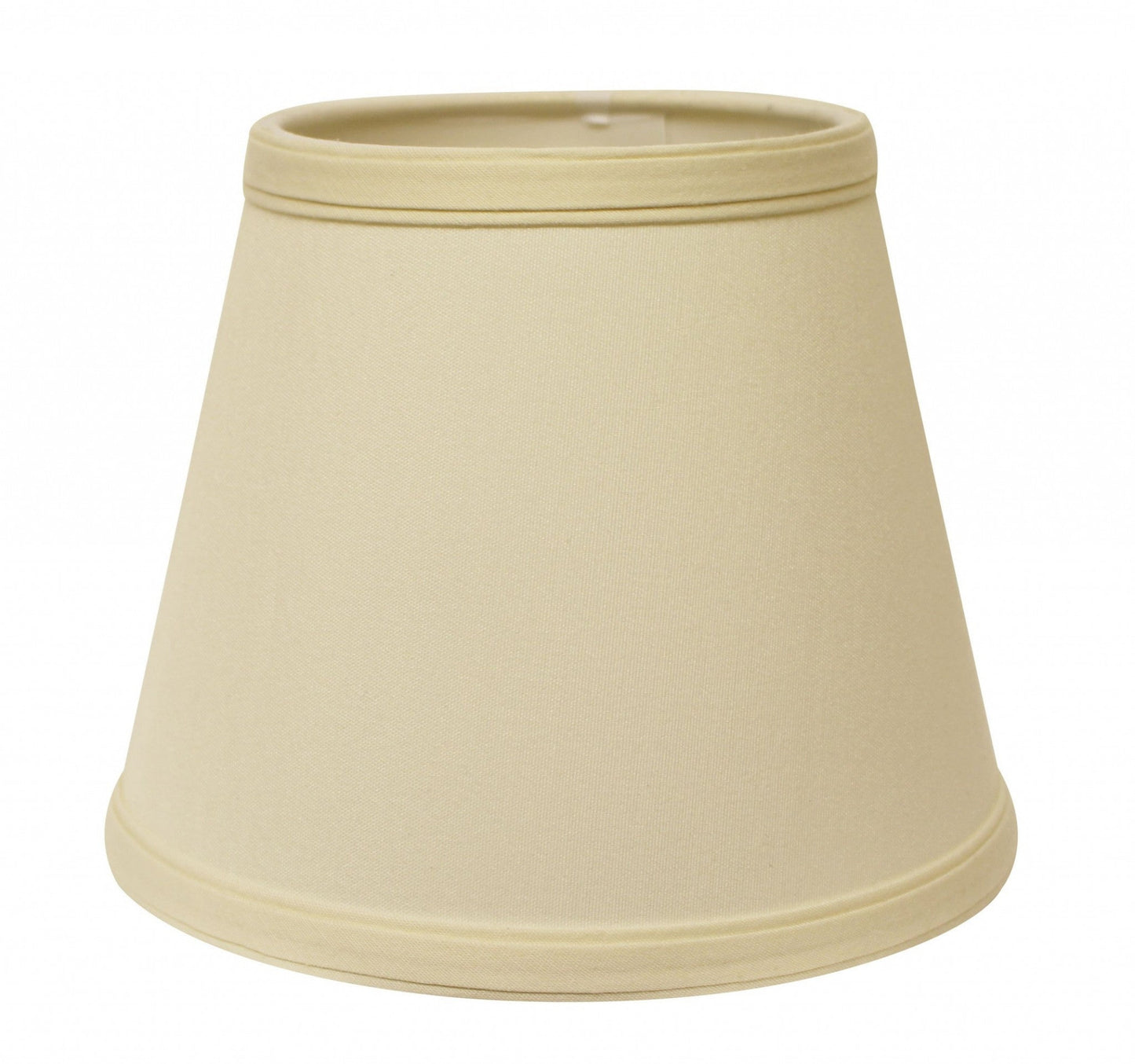 HomeRoots 19" Empire Slanted No Slub Lampshade in Ivory Finish