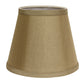 HomeRoots 19" Empire Slanted No Slub Lampshade in Pale Brown Finish