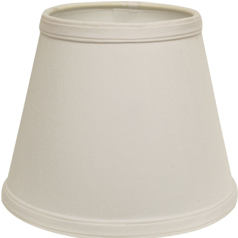 HomeRoots 19" Empire Slanted No Slub Lampshade in White Finish