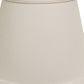 HomeRoots 19" Empire Slanted No Slub Lampshade in White Finish