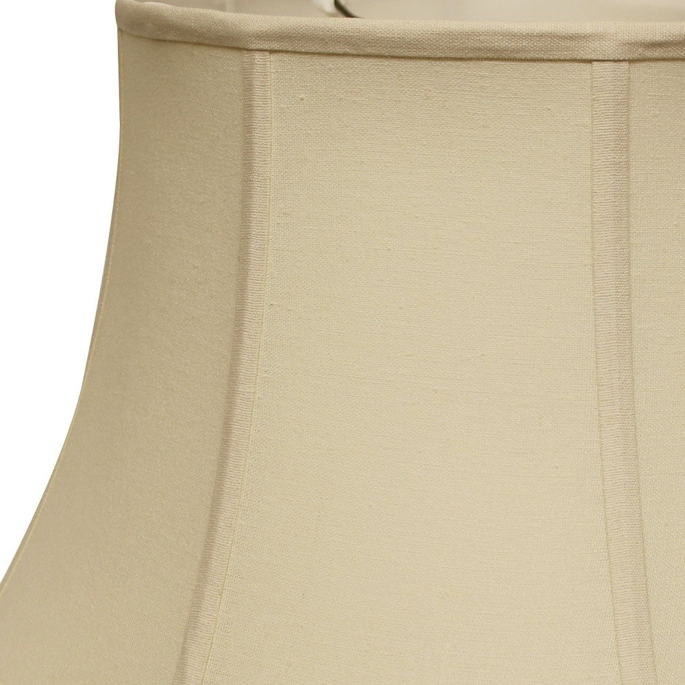HomeRoots 19" Inherent Drum Linen Lampshade With Natural Finish