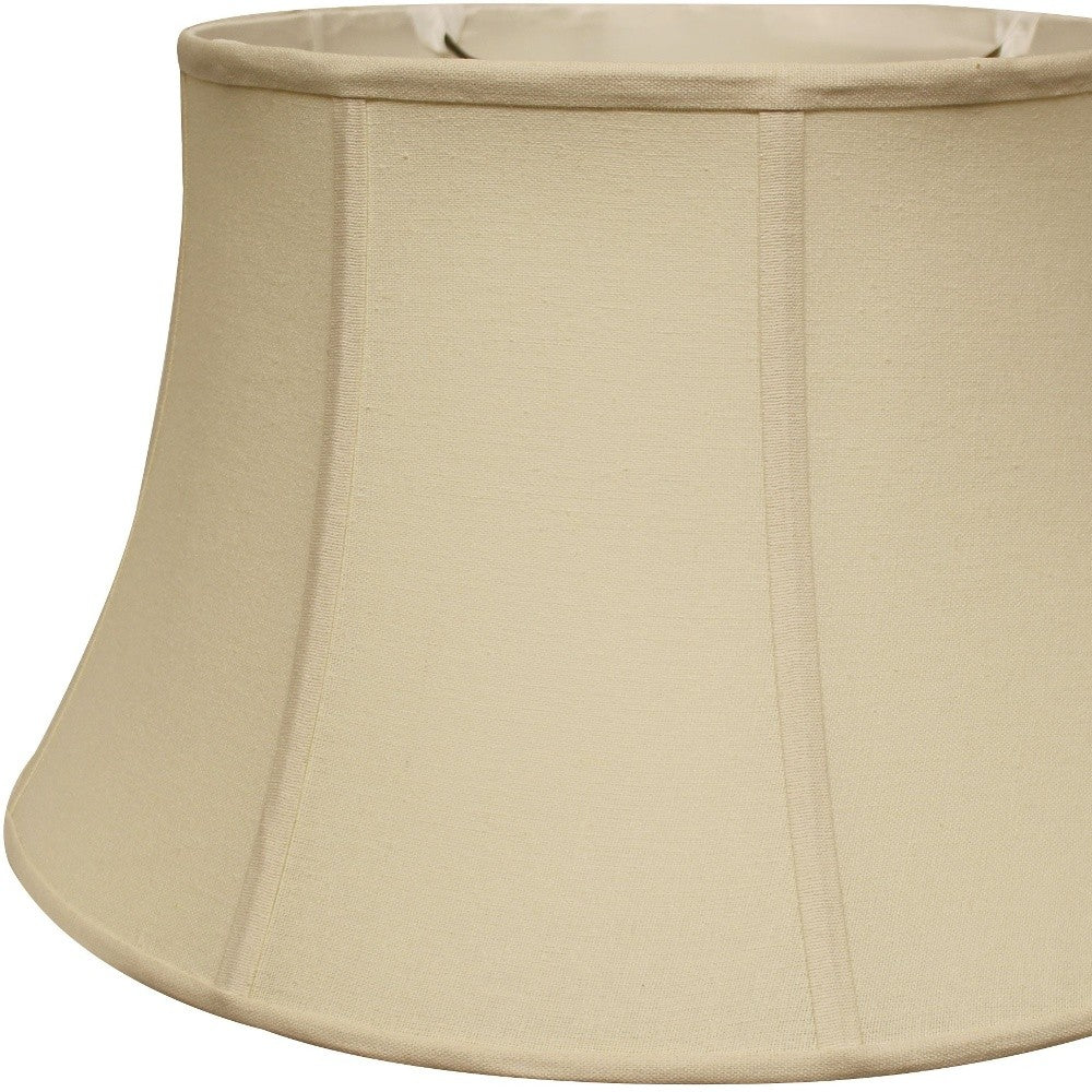 HomeRoots 19" Inherent Drum Linen Lampshade With Natural Finish