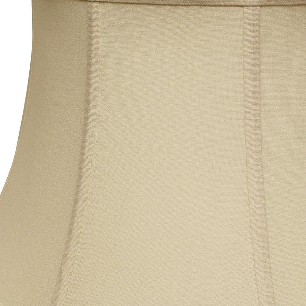 HomeRoots 19" Inherent Drum Linen Lampshade With Natural Finish
