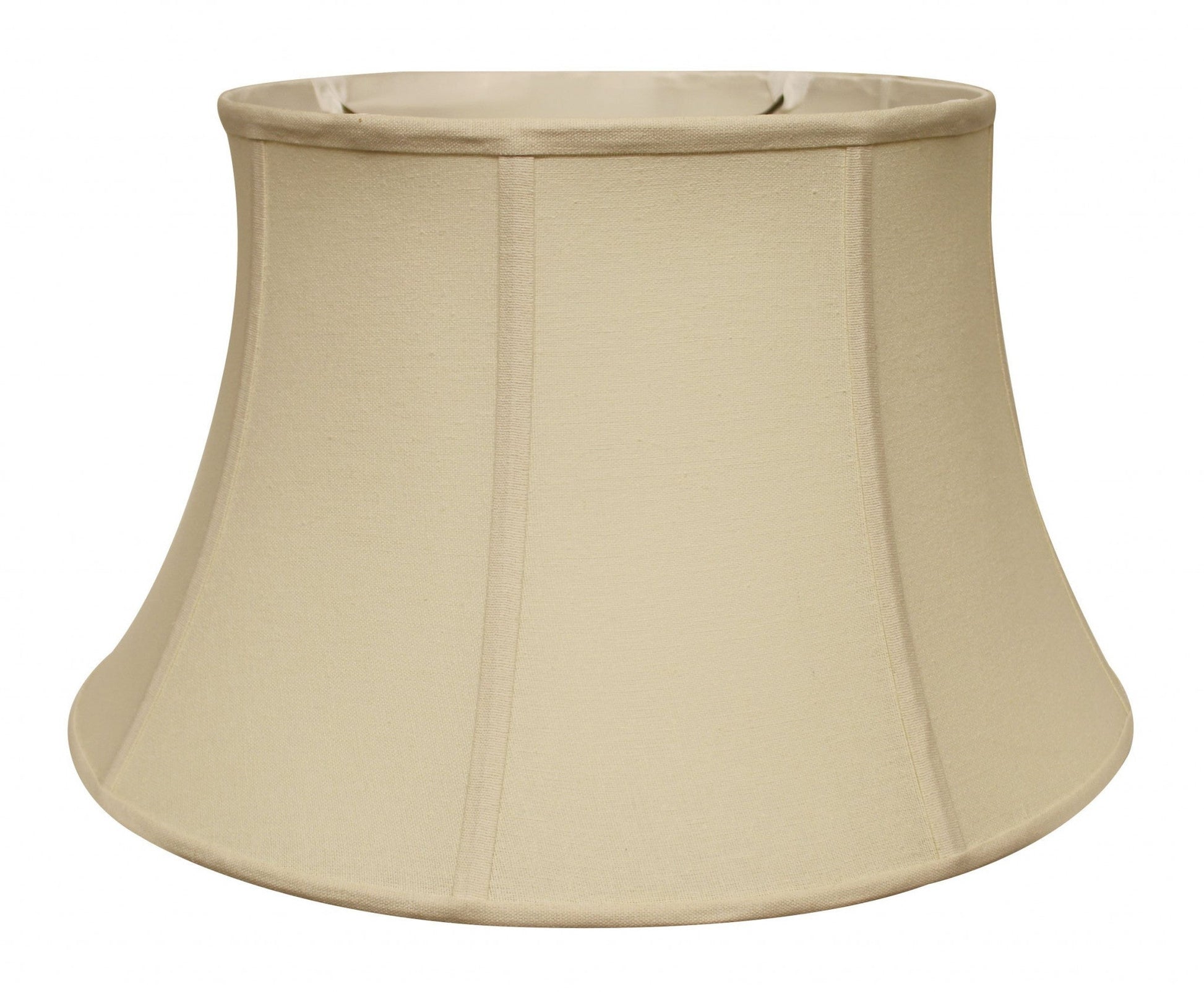 HomeRoots 19" Inherent Drum Linen Lampshade With Natural Finish