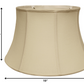 HomeRoots 19" Inherent Drum Linen Lampshade With Natural Finish