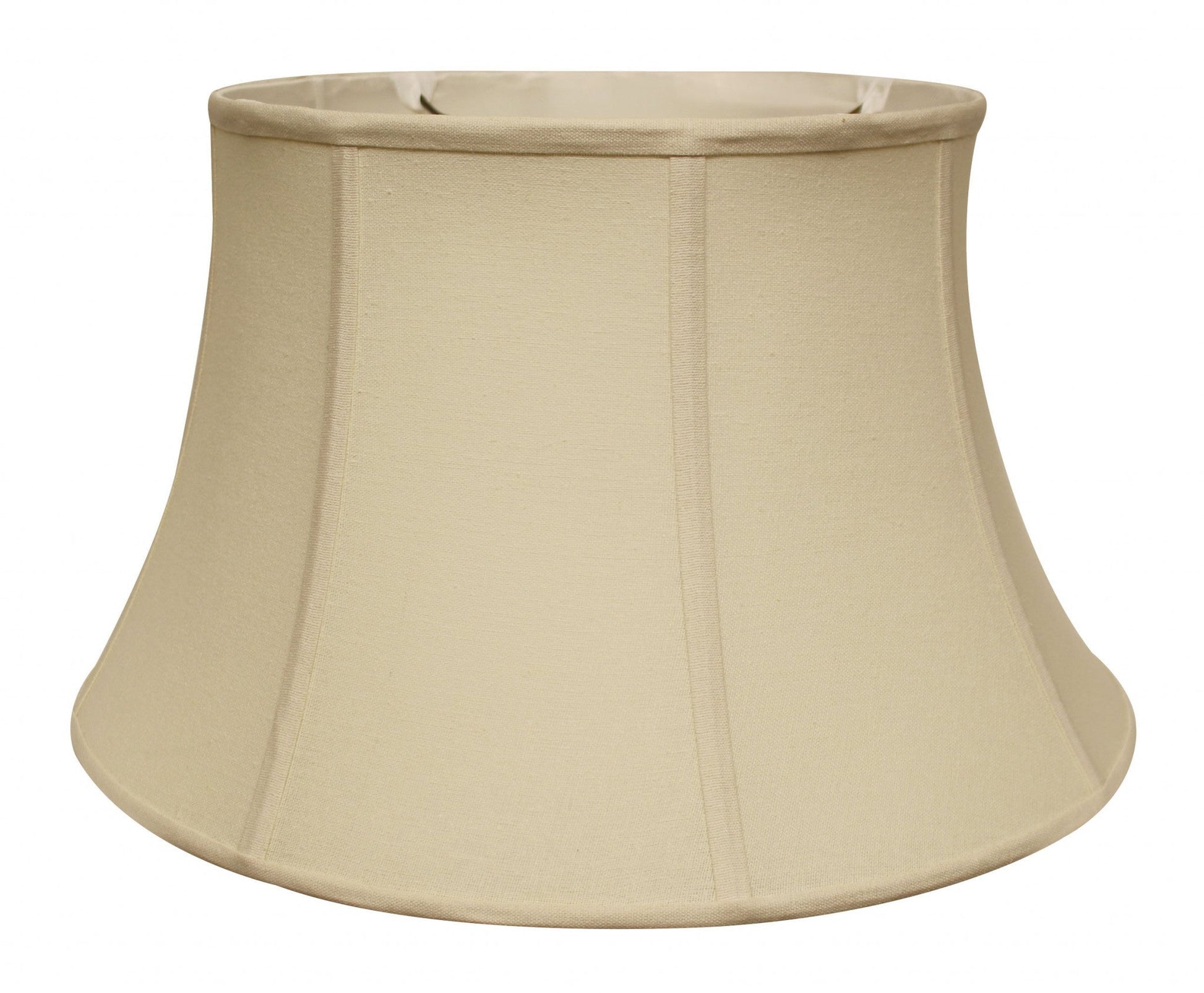 HomeRoots 19" Inherent Drum Linen Lampshade With Natural Finish