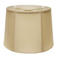 HomeRoots 19" Inherent Throwback Drum Pongee Silk Lampshade