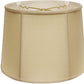 HomeRoots 19" Inherent Throwback Drum Pongee Silk Lampshade