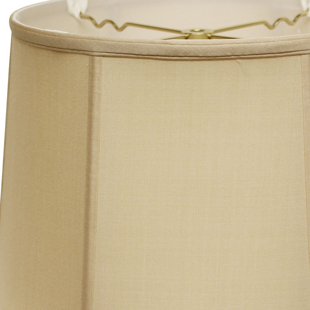 HomeRoots 19" Inherent Throwback Drum Pongee Silk Lampshade