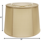 HomeRoots 19" Inherent Throwback Drum Pongee Silk Lampshade