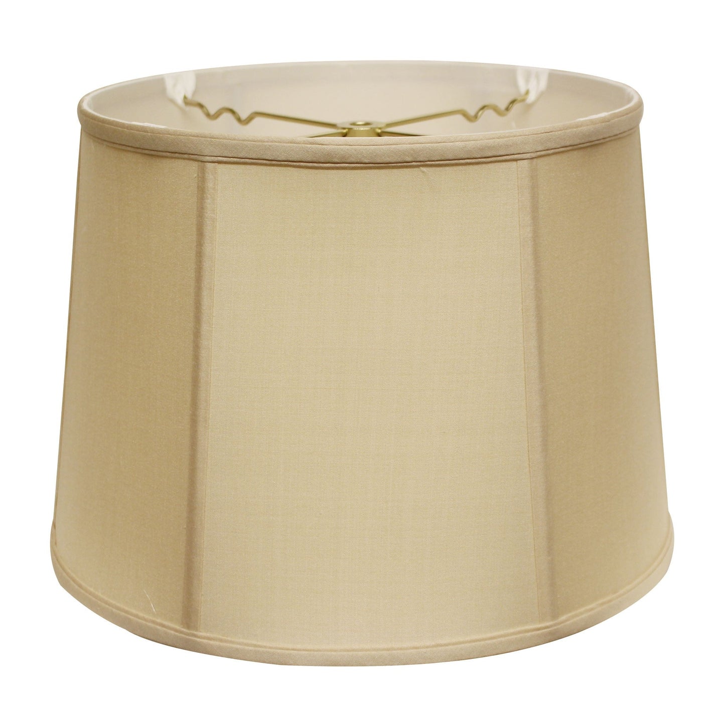 HomeRoots 19" Inherent Throwback Drum Pongee Silk Lampshade