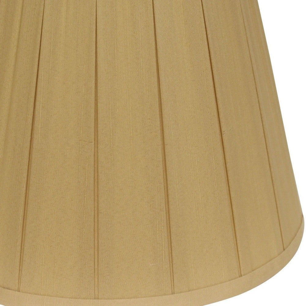HomeRoots 19" Primrose Slanted Crimped Box Shantung Lampshade