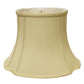 HomeRoots 19" Reversed Oval Monay Shantung Lampshade in Antique White Finish