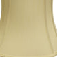HomeRoots 19" Reversed Oval Monay Shantung Lampshade in Antique White Finish