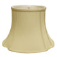 HomeRoots 19" Reversed Oval Monay Shantung Lampshade in Antique White Finish