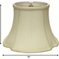 HomeRoots 19" Reversed Oval Monay Shantung Lampshade in Ivory Finish