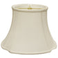 HomeRoots 19" Reversed Oval Monay Shantung Lampshade in White Finish