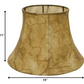 HomeRoots 19" Shallow Drum Parchment Lampshade With Antique Parchment Finish