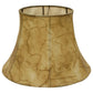 HomeRoots 19" Shallow Drum Parchment Lampshade With Antique Parchment Finish