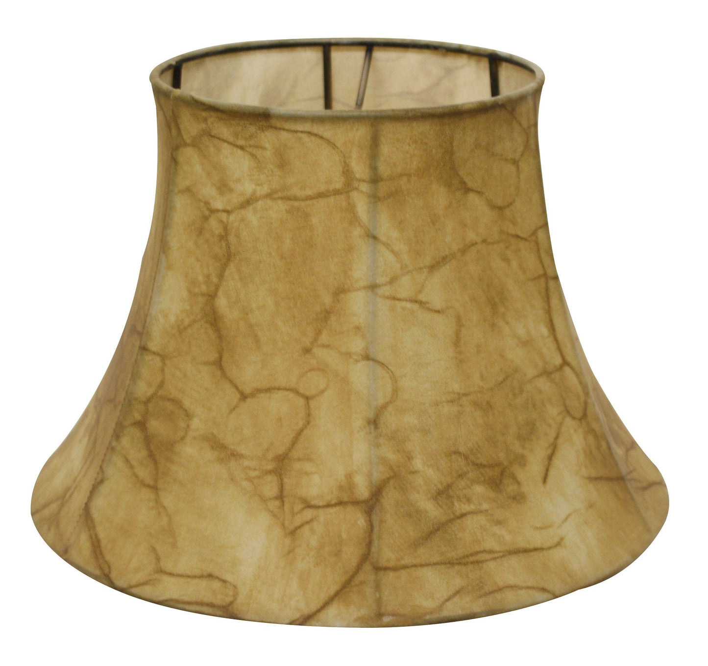HomeRoots 19" Shallow Drum Parchment Lampshade With Antique Parchment Finish