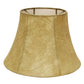 HomeRoots 19" Shallow Drum Parchment Lampshade With Faux Snakeskin Finish