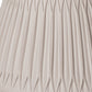 HomeRoots 19" Shallow Drum Smocked Shantung Lampshade in Cream Finish