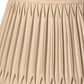 HomeRoots 19" Shallow Drum Smocked Shantung Lampshade in Vintage Gold Finish