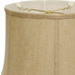 HomeRoots 19" Throwback Drum Burlap Lampshade With Golden Fiber Finish