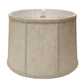 HomeRoots 19" Throwback Drum Linen Lampshade in Cream Finish