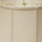 HomeRoots 19" Throwback Drum Linen Lampshade in Off White Finish