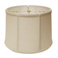 HomeRoots 19" Throwback Drum Linen Lampshade in Off White Finish