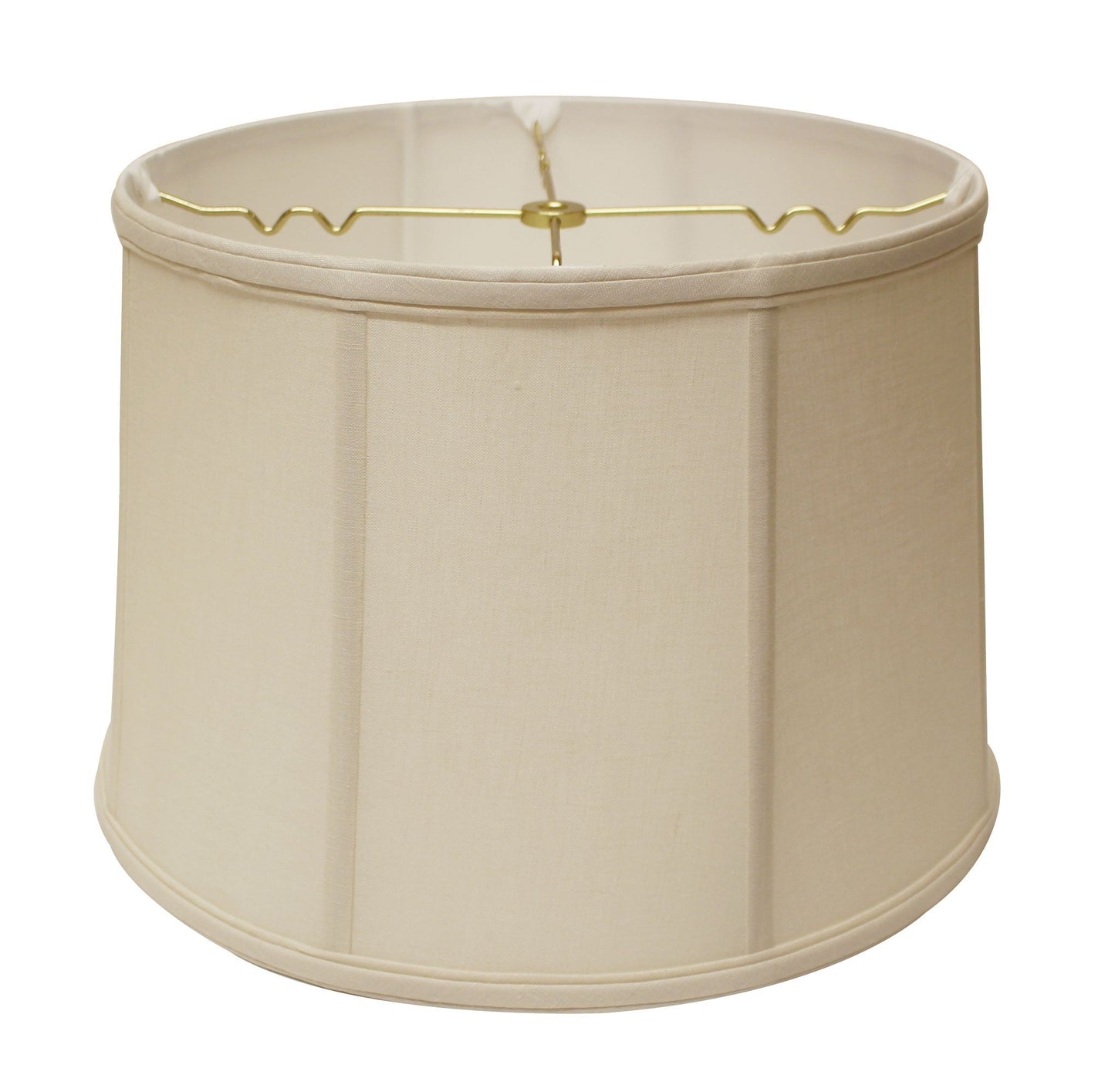 HomeRoots 19" Throwback Drum Linen Lampshade in Off White Finish