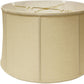 HomeRoots 19" Throwback Drum Linen Lampshade in Pale Brown Finish