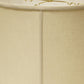 HomeRoots 19" Throwback Drum Linen Lampshade in Pale Brown Finish