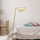 HomeRoots 19" x 11" x 48" Floor Lamp With Golden Carbon Finish