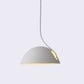 HomeRoots 19" x 19" x 40.5" Aluminum Pendant Lamp in White Finish