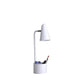 HomeRoots 20" Compact Student Metal Desk Lamp in White Finish
