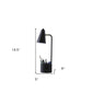 HomeRoots 20" Desk Table Lamp With Cone Shade in Black Finish