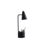 HomeRoots 20" Desk Table Lamp With Cone Shade in Black Finish