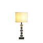 HomeRoots 20" Luxurious Crystal Table Lamp in Silver Finish