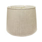 HomeRoots 20" Paperback Linen Lampshade With Side Pleats in Cream Finish